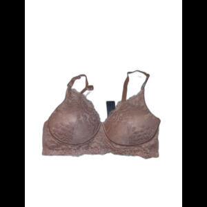 Youmita 38C Cafe Creme Floral Lace Wireless Bra NWT